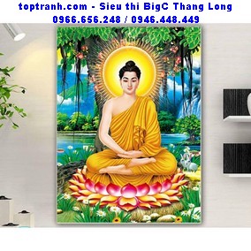 Tranh thêu phật Thích ca mâu ni